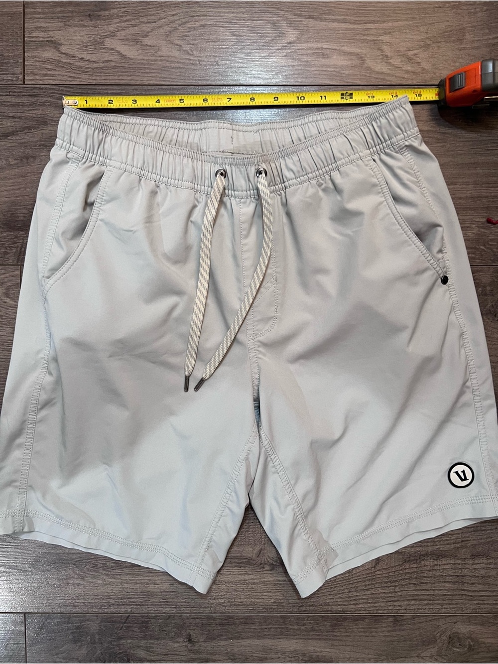Vuori Men's Light Gray Athletic Shorts